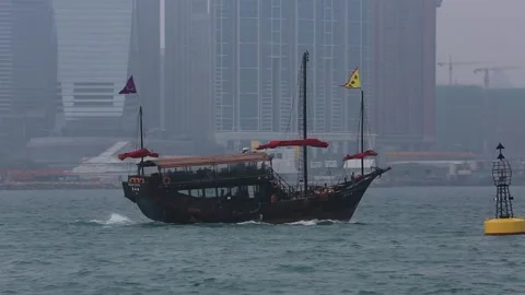 Victoria Harbour Stock Footage 203770420
