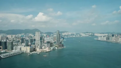 Victoria Harbour Hong Kong SAR HD 1 Stock Footage