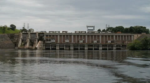 Victoria Nile River hydropower, Jinja, Uganda, Eastern Africa Stock Footage 59796431