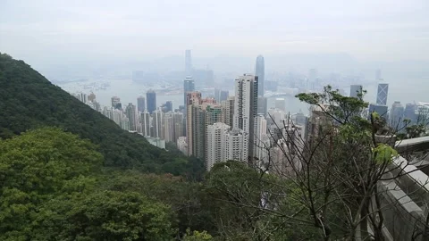 Victoria Peak Stock Footage 203660818