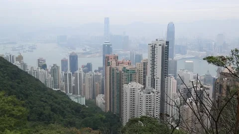 Victoria Peak Stock Footage 203661241