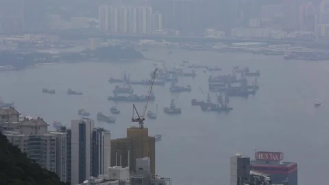 Victoria Peak Stock Footage 203662921