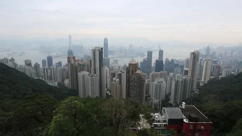 Victoria Peak Stock Footage 203663074
