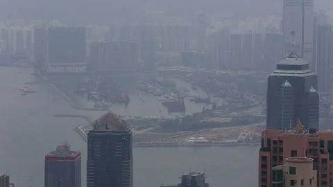 Victoria Peak Stock Footage 203663101