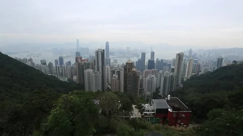 Victoria Peak Stock Footage 203663522