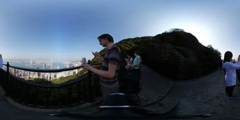 Victoria Peak Hong Kong Stock Footage