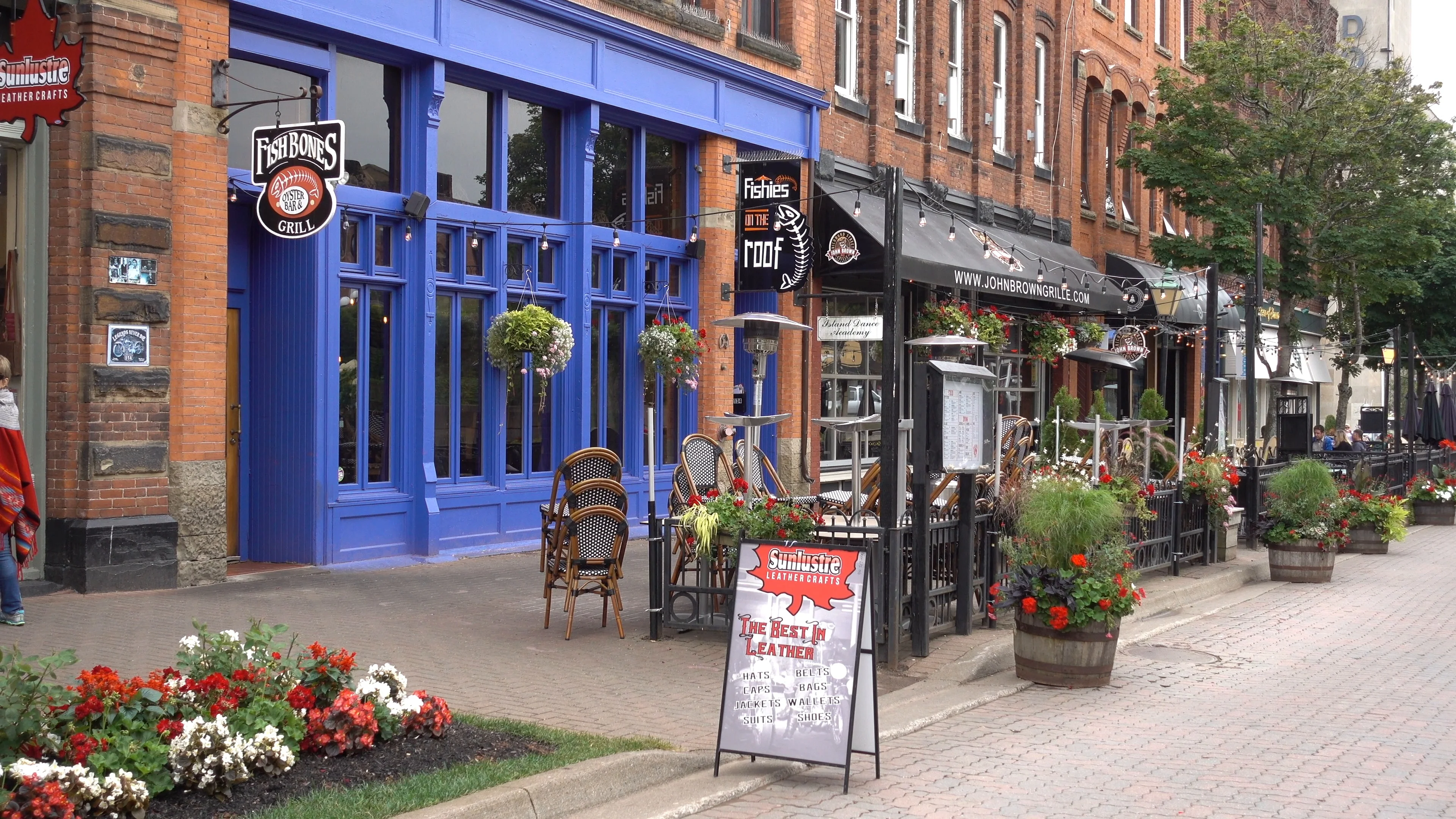 Victoria Row On Richmond Street Charlottetown P. E. I. Canada Panning Shot