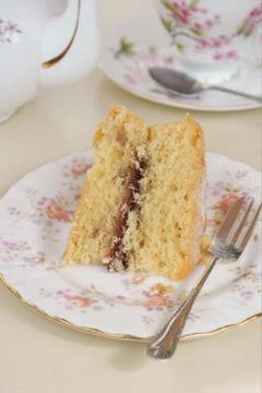 Victoria sponge cake Stock Photos