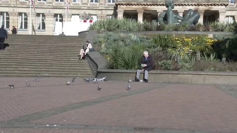 Victoria Square Birmingham Stock Footage 76191679