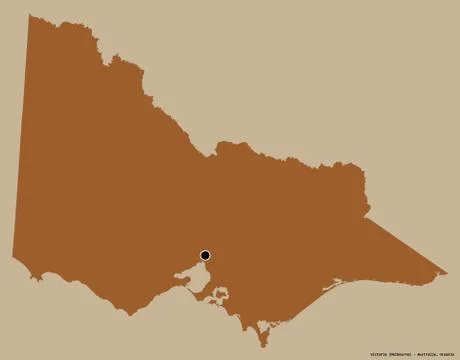 Victoria, state of Australia, on solid. Pattern Stock Illustration