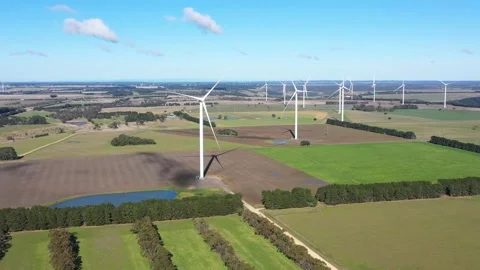Victoria Wind Generators Stock Footage 161446436