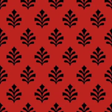Victorian art damask seamless pattern vector background 스톡 일러스트