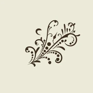 Victorian Calligraphic frame elements. Wedding Invitations. Vintage Ornament Stock Illustration