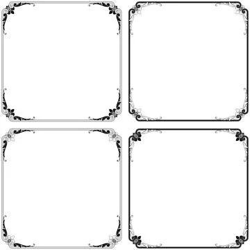 Victorian Decorated Frame Stock Illustration