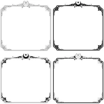 Victorian Decorated Frame Stock Illustration