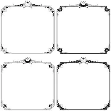 Victorian Decorated Frame Stock Illustration