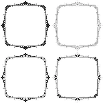 Victorian Decorated Frame Stock Illustration