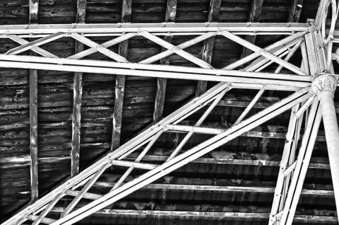 Victorian era structural engineering in Valletta Stock Photos