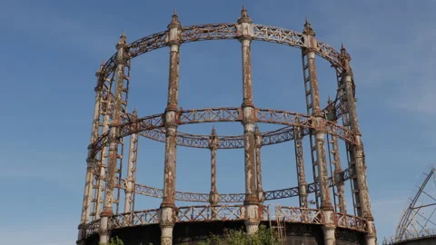 Victorian Gasometer Stock Footage 131200245