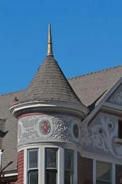 Victorian home tower Stock Photos
