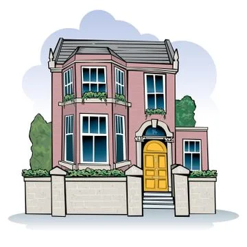 Victorian House 库存插图