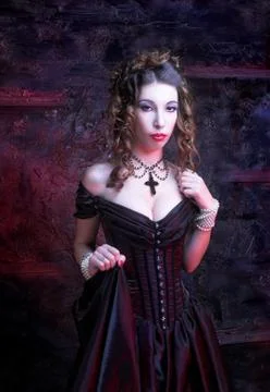 Victorian lady. Stock Photos