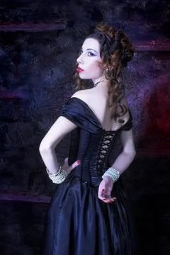 Victorian lady. Stock Photos