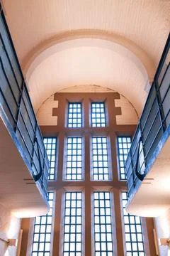 Victorian Prison Windows Stock Photos