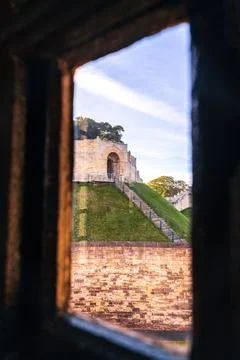 Victorian Prison Windows Stock Photos