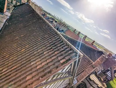 Victorian Rooftop View Stock Photos