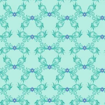 Victorian seamless pattern Stock Illustration
