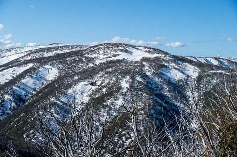 Victorian Snowfields Stock Photos