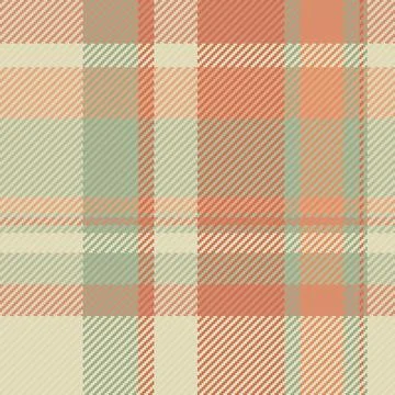 Victorian textile pattern seamless, table cloth fabric vector check. Femini.. Stock Illustration