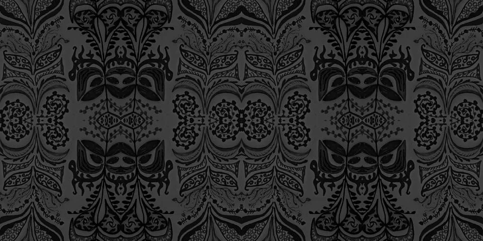Victorian tile pattern. Retro baroque texture. Classic rococo design decor. Stock Illustration