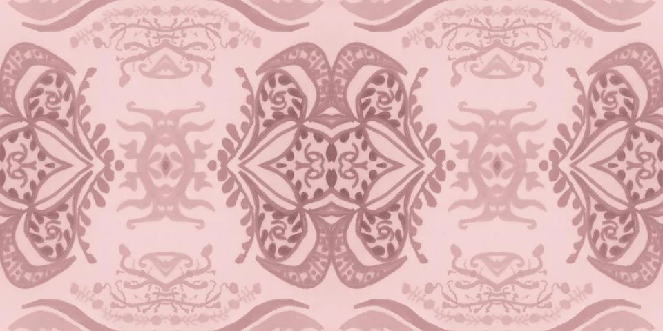 Victorian tile pattern. Retro baroque texture. Classic rococo design decor. Stock Illustration
