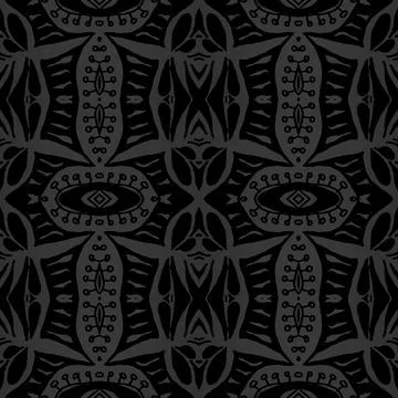 Victorian tile pattern. Retro baroque texture. Classic rococo design decor. 库存插图