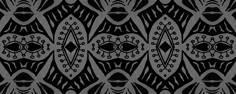Victorian tile pattern. Retro baroque texture. Classic rococo design decor. Stock Illustration