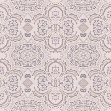 Victorian tile pattern. Retro baroque texture. Classic rococo design decor. Stock Illustration