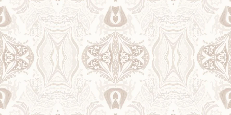 Victorian tile pattern. Retro baroque texture. Classic rococo design decor. Stock Illustration