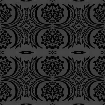 Victorian tile pattern. Retro baroque texture. Classic rococo design decor. Illustration