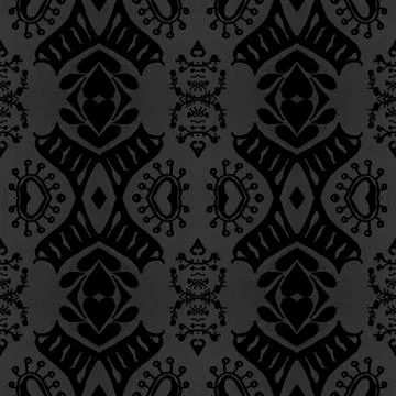Victorian tile pattern. Retro baroque texture. Classic rococo design decor. Stockillustratie
