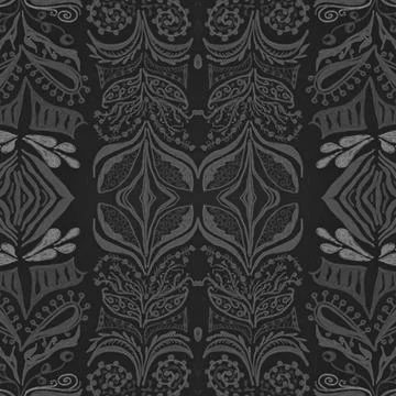 Victorian tile pattern. Retro baroque texture. Classic rococo design decor. Stock Illustration