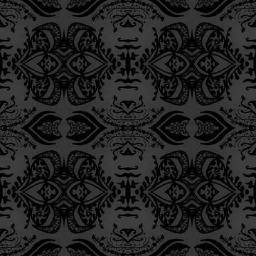 Victorian tile pattern. Retro baroque texture. Classic rococo design decor. Stock Illustration