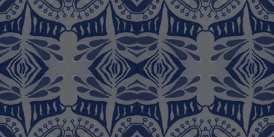 Victorian tile pattern. Retro baroque texture. Classic rococo design decor. Stock Illustration
