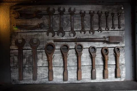 Victorian tools set Stock Photos