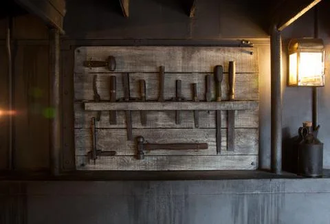 Victorian tools set Stock Photos