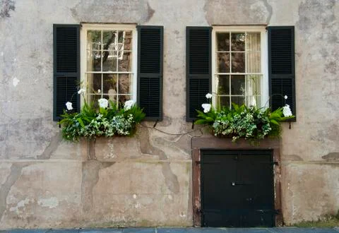 Victorian windows Foto stock