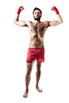 Victorious boxer Stock Photos