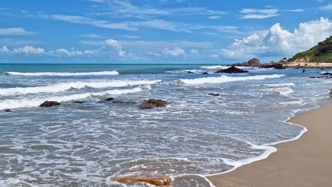 Victory Beach at Jericoacoara, Ceara, Brazil Vídeo Stock 304273053