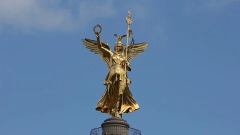 Victory Column of berlin Video stock 77600717